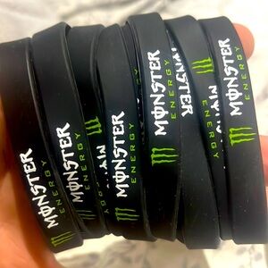 Monster energy rubber bracelet